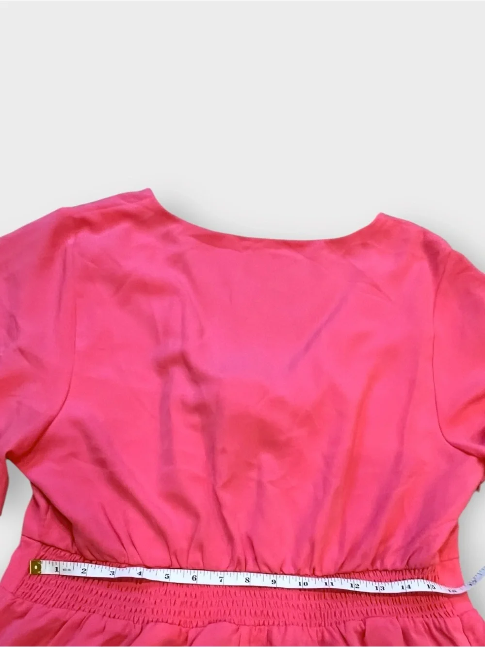 Hot Pink Tie Front Romper XL XXL Flutter Sleeve Cutout Vacation Barbiecore